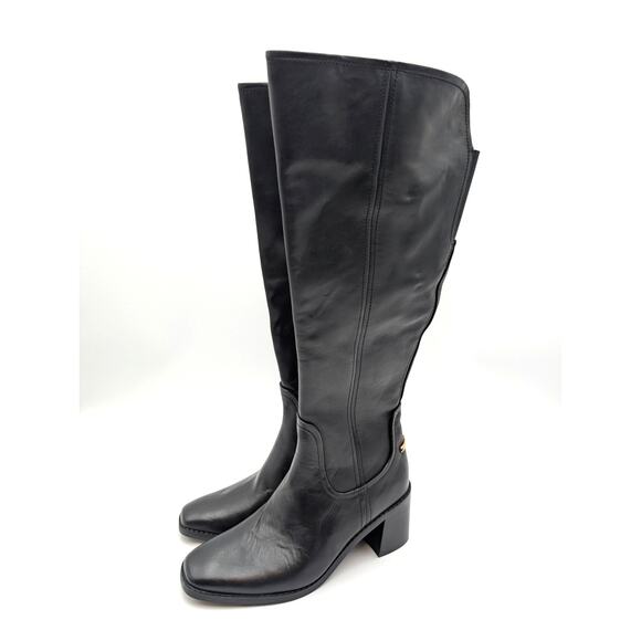 27 Edit Naturalizer Edda Knee High Boots Side Zip Women's Black Size US7.5 EU38 - Picture 1 of 16
